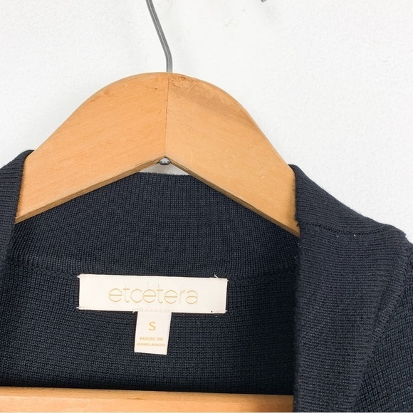 Etcetera Women’s Black Thick Knit Mock Neck Dress Sz S - Picture 4 of 7